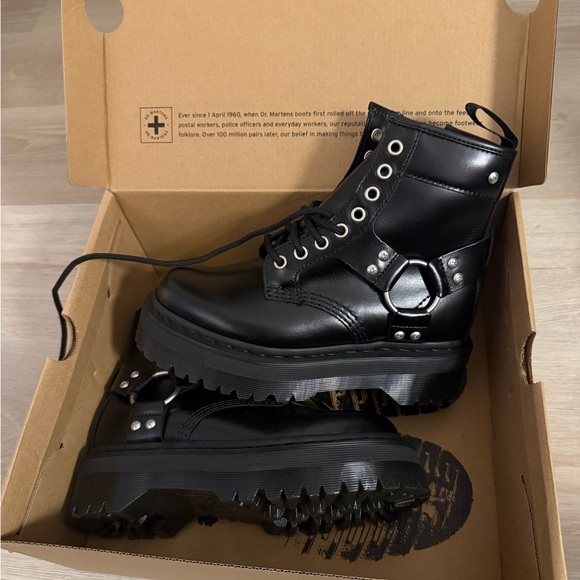 Dr. Martens Shoes - Dr. Martens 1460 Quad Harness Boots Size 6